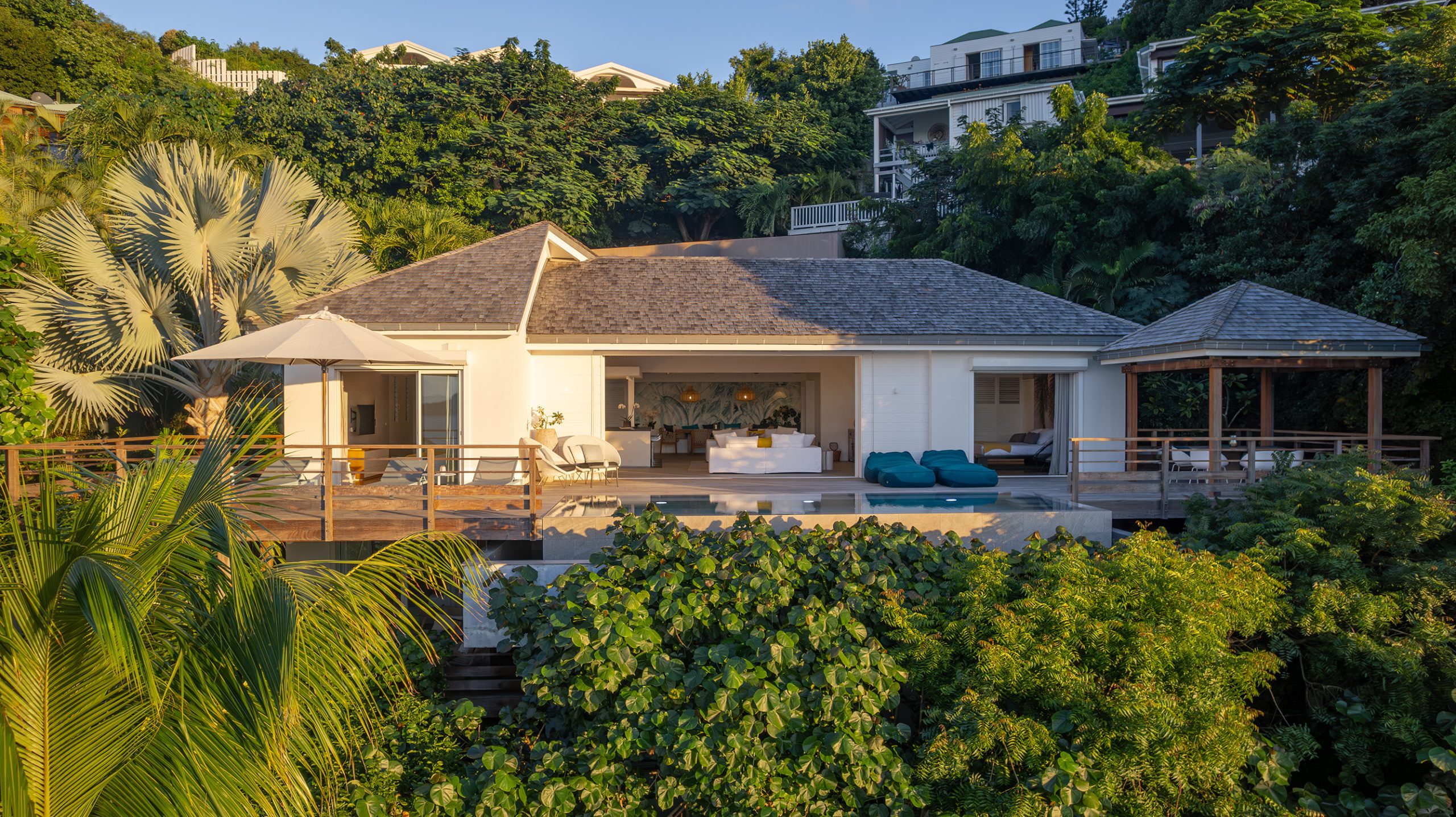 Contemporary 3-Bedroom Villa in Pointe-Milou, St Barts with Ocean Views