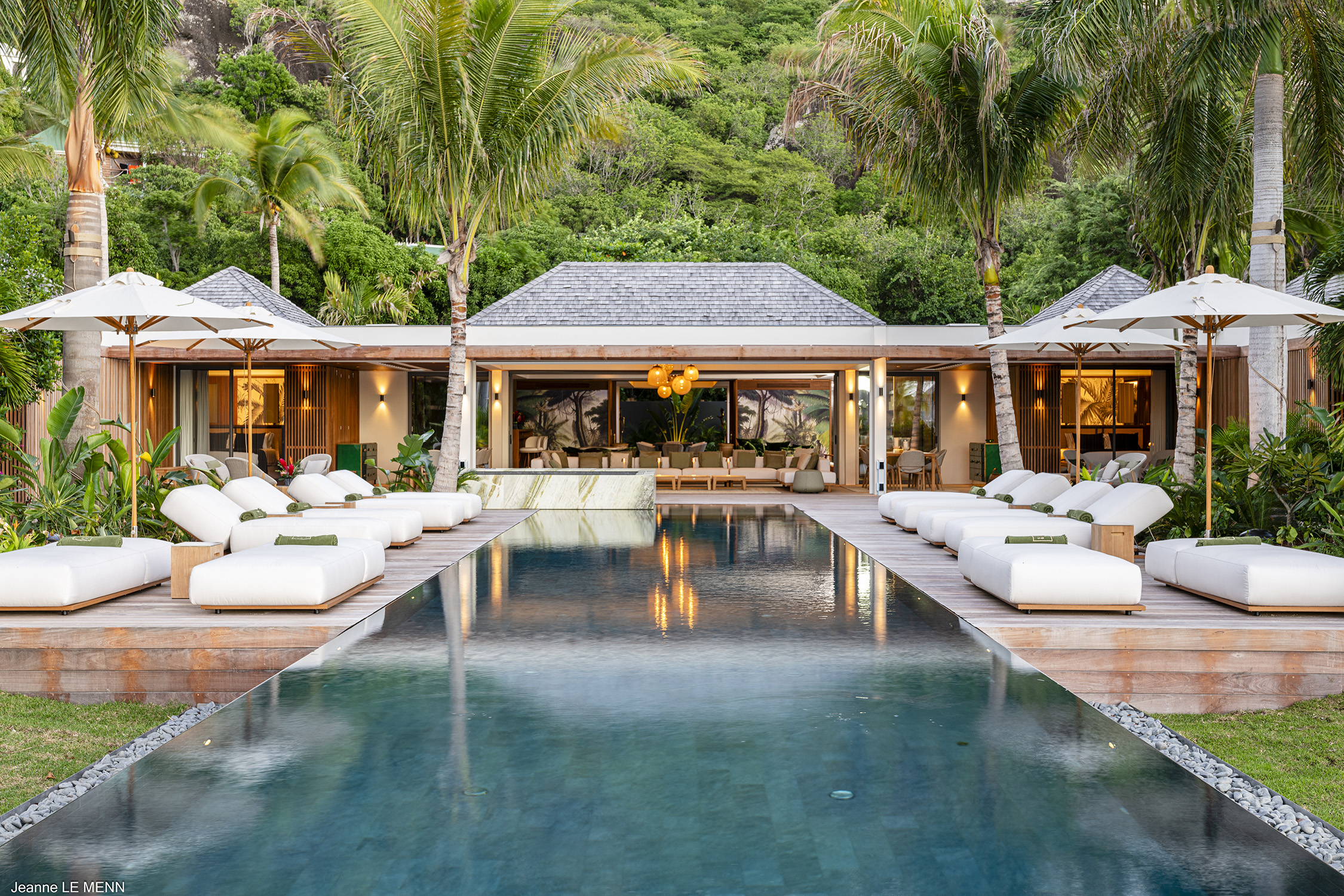 Villa Palm Beach, a beachfront luxury villa rental in Lorient, St Barth.