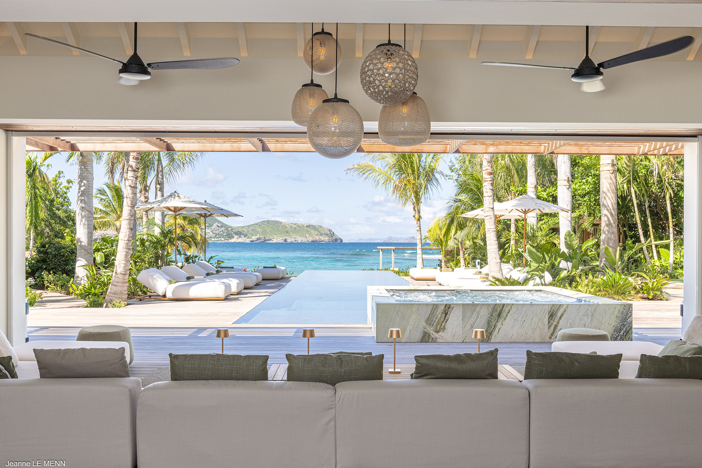 Villa Palm Beach, a beachfront luxury villa rental in Lorient, St Barth.