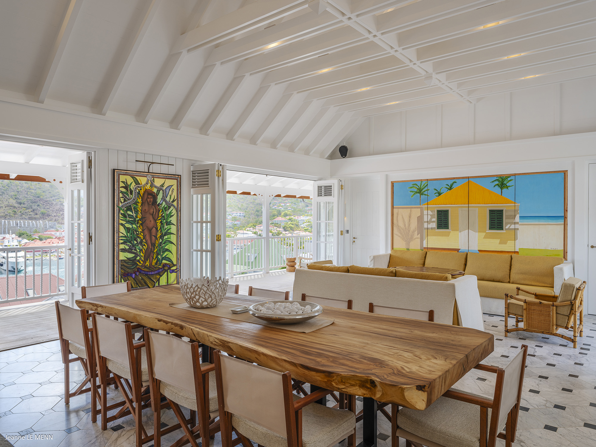 Gustavia 4-Bedroom Villa Rental – Creole-Style Townhouse with Pool & Harbor Views