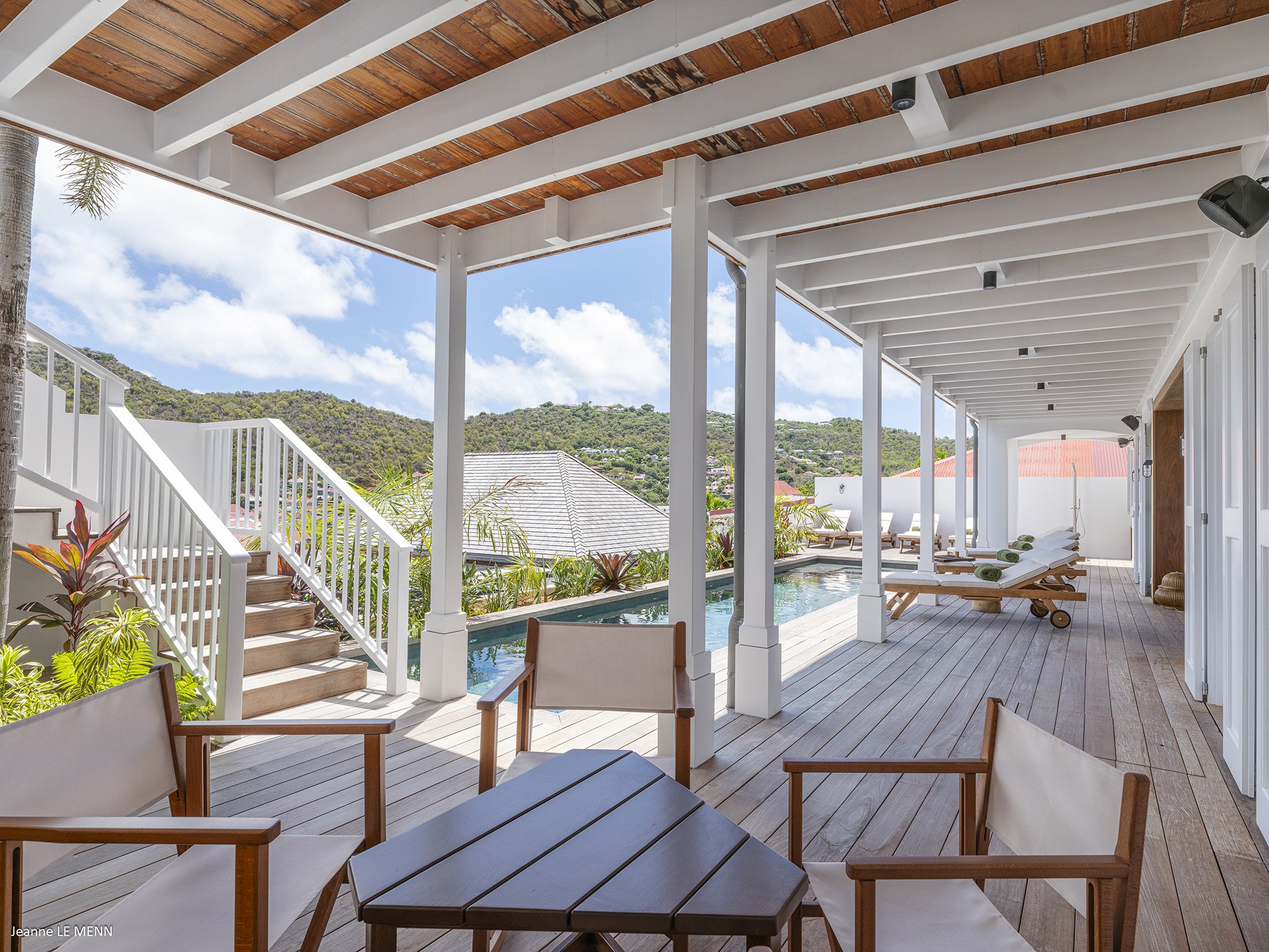 Gustavia 4-Bedroom Villa Rental – Creole-Style Townhouse with Pool & Harbor Views