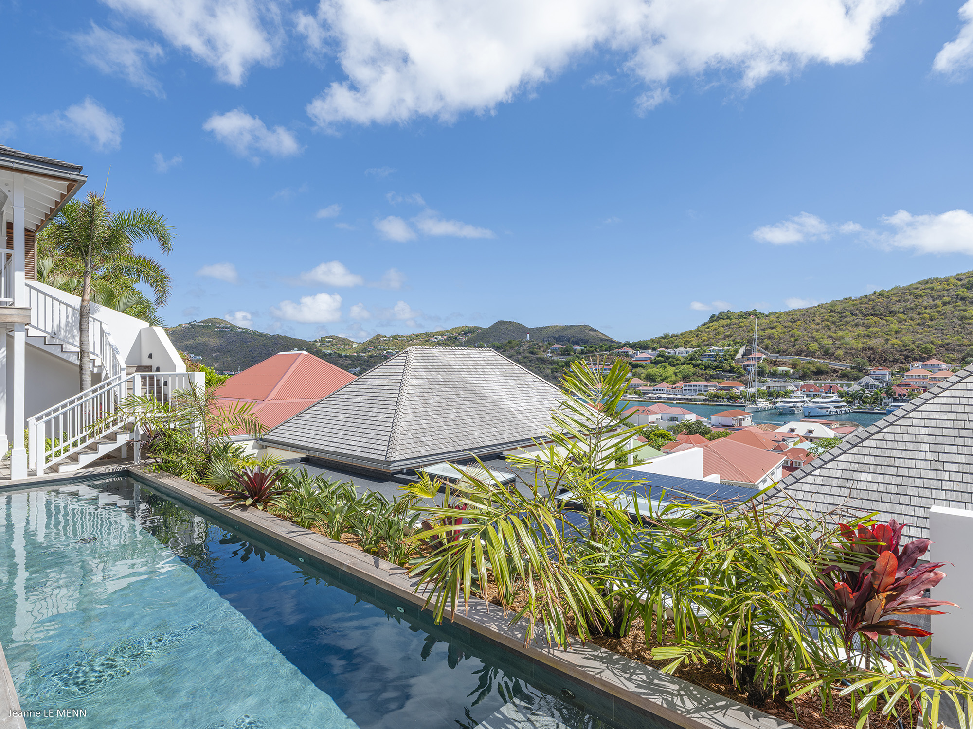 Gustavia 4-Bedroom Villa Rental – Creole-Style Townhouse with Pool & Harbor Views