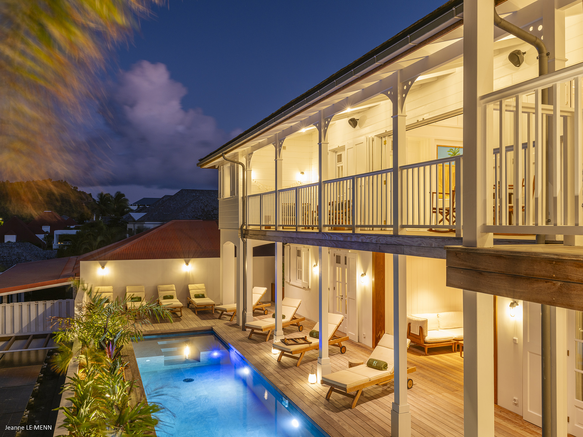 Gustavia 4-Bedroom Villa Rental – Creole-Style Townhouse with Pool & Harbor Views