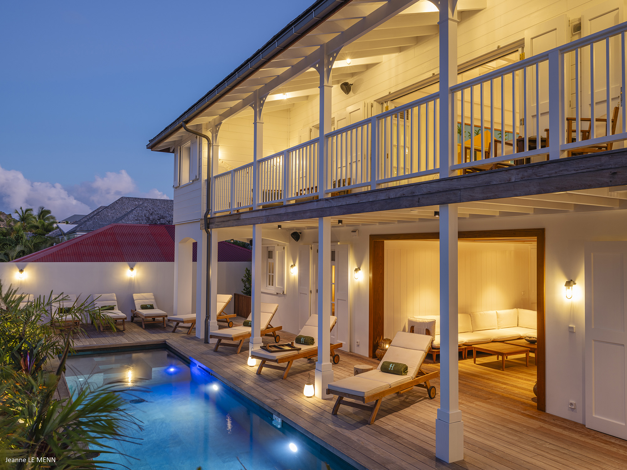 Gustavia 4-Bedroom Villa Rental – Creole-Style Townhouse with Pool & Harbor Views