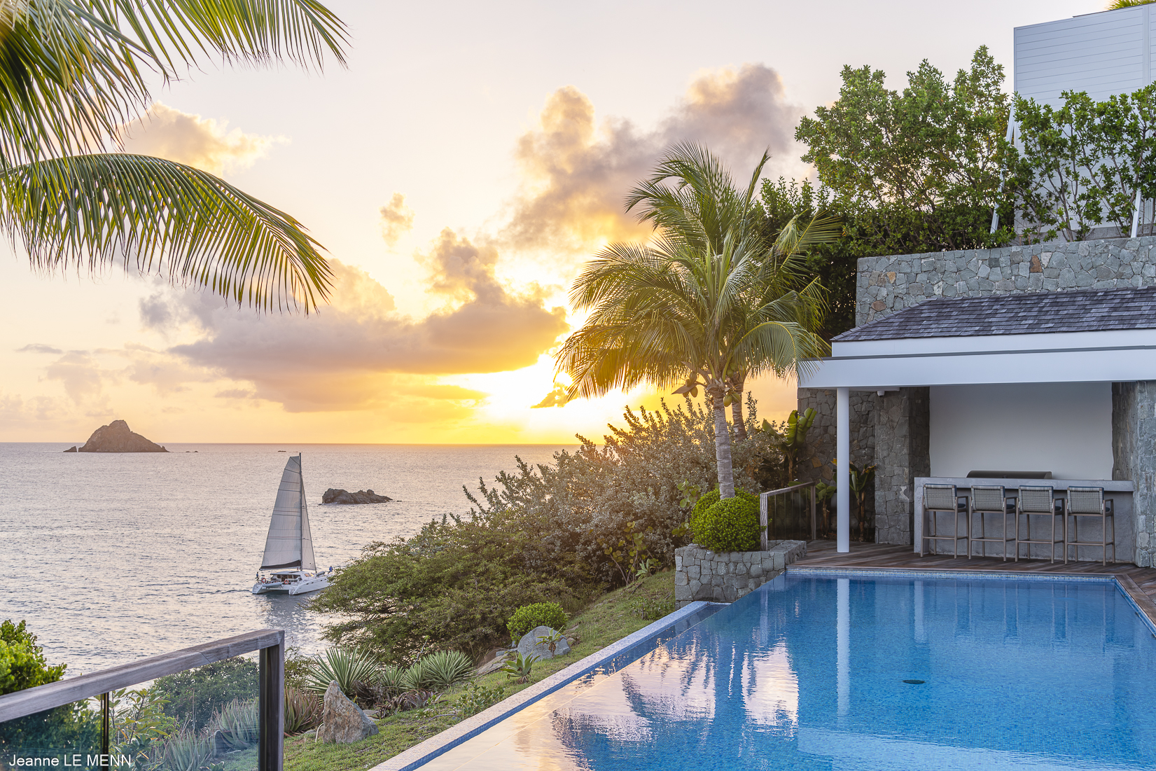 Villa Roxanne – Luxury 6-Bedroom Villa for rent in Gustavia St Barts with Sunset Views